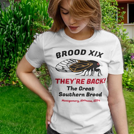 セミの出現それらが完全にカスタマイズ可能に戻る Tシャツ