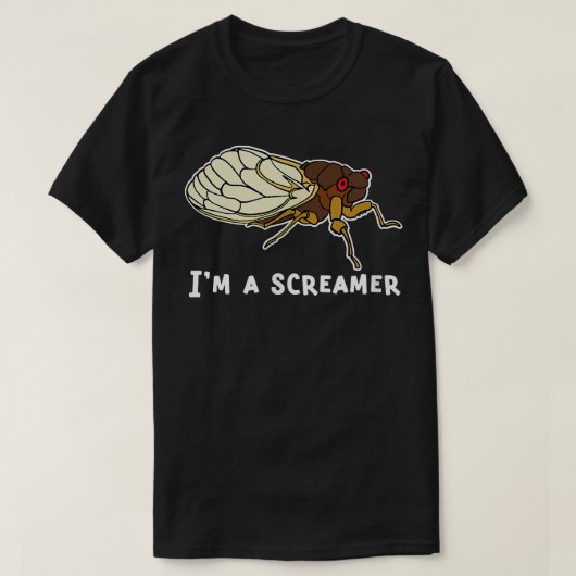 セミの叫び Tシャツ (デザイン正面)