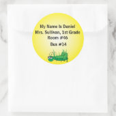 セミの名札 ラウンドシール (バッグ)