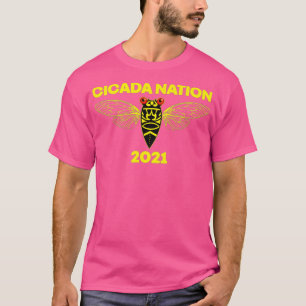 セミの国 2021 年 ブロード X 群れ 17 年 セミ Tシャツ
