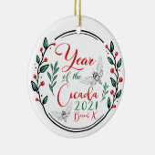 セミの年2021年X セラミックオーナメント (右)