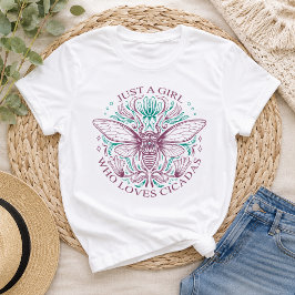 セミの引用 ただのセミ好き女子 Tシャツ