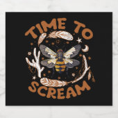 セミの恋人の昆虫昆虫学者を叫ぶ時間 ビールラベル (シングルラベル)