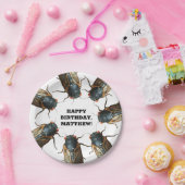 セミの昆虫の写真パーソナライズされた ペーパープレート (パーティー)