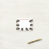 セミの昆虫の写真パーソナライズされた ポストイット (デスク上)