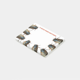 セミの昆虫の写真パーソナライズされた ポストイット