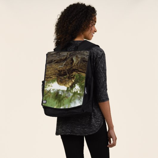 セミの殻。急いでいた。 バックパック (着用)