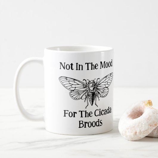 セミの気分ではない コーヒーマグカップ (ドーナツ)