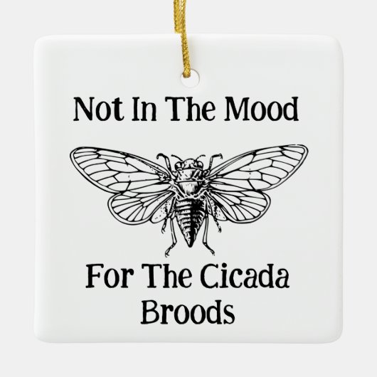 セミの気分ではない セラミックオーナメント (正面)