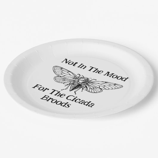 セミの気分ではない ペーパープレート (アングル)