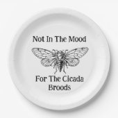 セミの気分ではない ペーパープレート (正面)