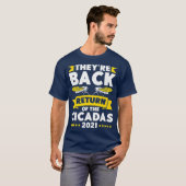 セミの血の戻りX 2021セミ Tシャツ (正面フル)