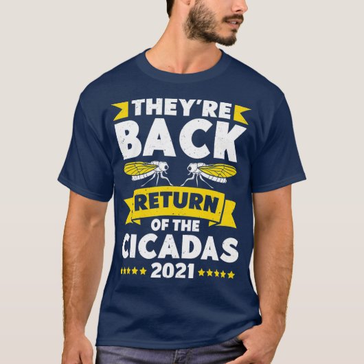 セミの血の戻りX 2021セミ Tシャツ (正面)
