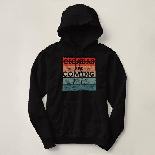 セミは来Brood X swarm usa昆虫セミである パーカ (デザイン正面)