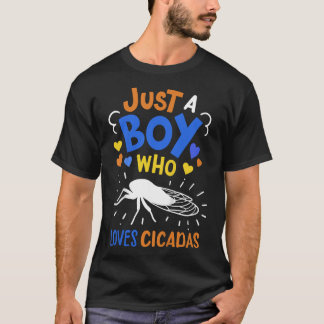 セミを愛する少年に過ぎないキッズセミ Tシャツ