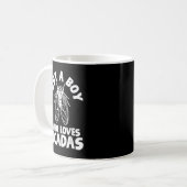 セミを愛する少年セミ コーヒーマグカップ (正面左)