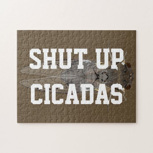 セミを閉じる ジグソーパズル (横)