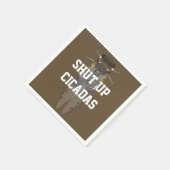 セミを閉じる スタンダードカクテルナプキン (角)