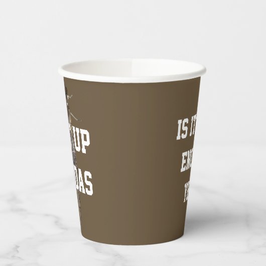 セミを閉じる 紙コップ (左)