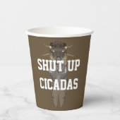 セミを閉じる 紙コップ (正面)