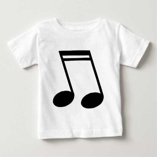 セミクオータの名前の楽譜 ベビーTシャツ (正面)