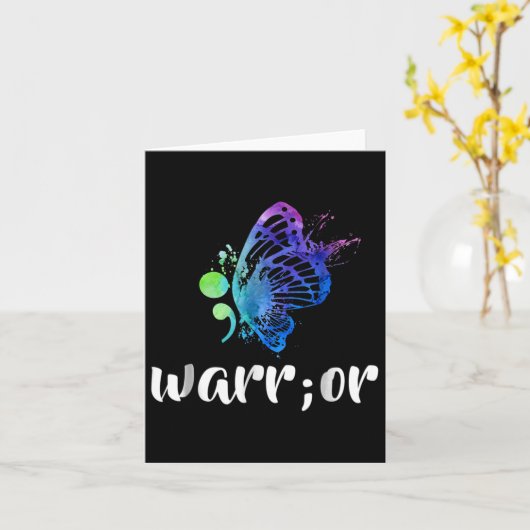 セミクロバタフライ自殺防止認識度T カード (黄色い花)