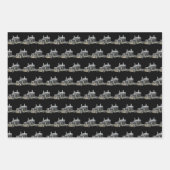 セミクールントランスポートトラック誕生日または休日 ラッピングペーパーシート (正面)