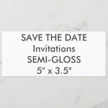 セミグロス 110lb 9.25インチ x 4インチ 結婚式招待状