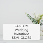 セミグロス 110lb 9.25インチ x 4インチ 結婚式招待状 招待状 (スタンド正面)