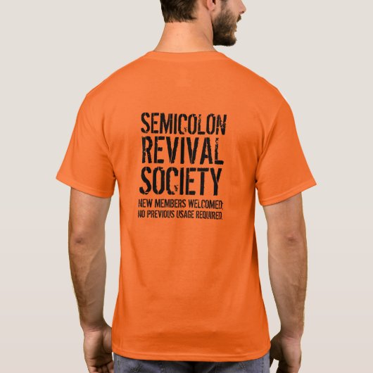 セミコおもしろいロバイバル協会 Tシャツ (裏面)