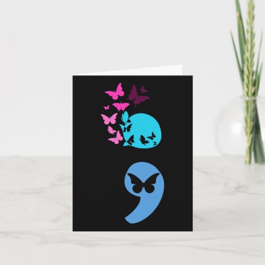 セミコアートンバタフライ自殺防止 カード (正面)