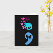 セミコアートンバタフライ自殺防止 カード (黄色い花)