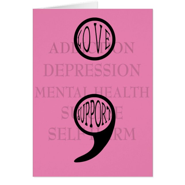 セミコロンの新しい意味Love & Support (正面)