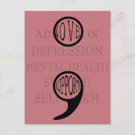 セミコロンの新しい意味Love & Support ポストカード