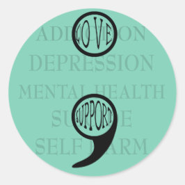 セミコロンの新しい意味Love & Support ラウンドシール