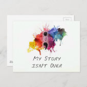 セミコロンは私の物語終わりませんでした ポストカード (正面/裏面)