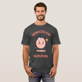 セミコロンサバイバー Tシャツ (正面フル)