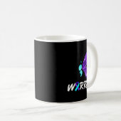 セミコロンバタフライ自殺啓発Tシャツ コーヒーマグカップ (正面右)