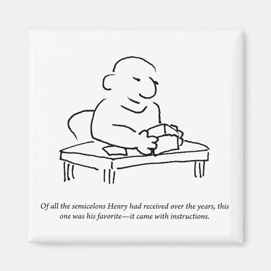 セミコロン命令マグネット マグネット (正面)