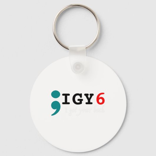 セミコロン得I Your Ck自殺認識度 キーホルダー (正面)