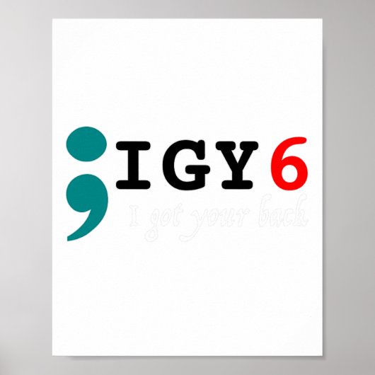 セミコロン得I Your Ck自殺認識度 ポスター (正面)