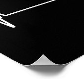 セミコロン心拍フラットライン自殺防止Aw ポスター (角)