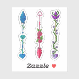 セミコロン矢印 シール