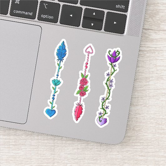 セミコロン矢印 シール (詳細)