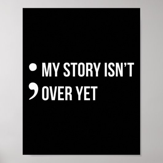 セミコロン私の話はまだ自殺を待っている ポスター (正面)