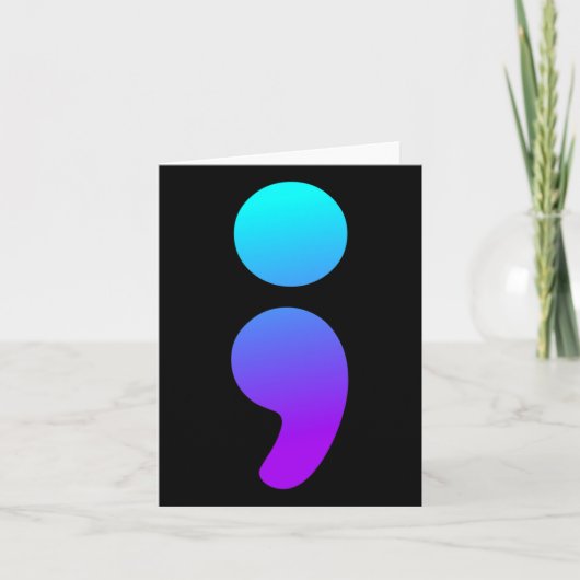 セミコロン自殺認識度セミコロン自殺の前 カード (正面)