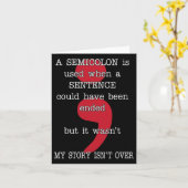 セミコロン自殺防止認識度マイストーリー カード (黄色い花)