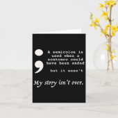 セミコロン自殺防止認識度 カード (黄色い花)