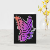 セミコロン蝶アンチ自殺メンタルヘルス阿波 カード (黄色い花)