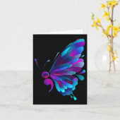 セミコロン記号メンタルヘルス自殺防止 カード (黄色い花)